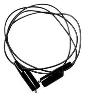 BU-3030-A-24-0 - Insulated Crocodile Clip Test Lead, 24", 300V, 10A, Black