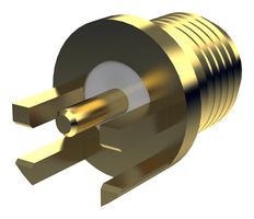 EMPCB.SMAFSTJ.F.HT - SMA Female Socket  for PCB Edge Mount Gold Plating 11.4mm Thread