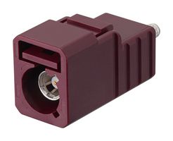 FK.G3.SMBFST.D.AP - FAKRA Generation 3 Code D Claret / Violet Plug Connector for RG174 and RG316 Type Cables