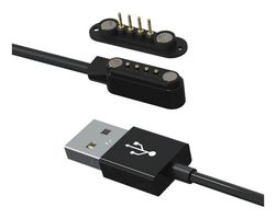 MP009336 - 4 Pole Magnetic Cable Connector Plug to USB Type A Plug Kit, with 4 Pole Magnetic Socket, 600mm