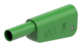 66.2024-25 - 4mm Stackable Banana Plug with Spring Loaded Multilam, 1kV, 32A, Green