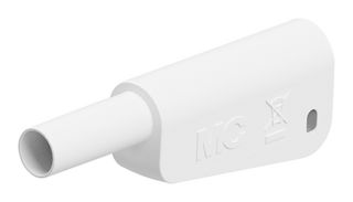 66.2020-29 - 4mm Plug, Sh, Wht/Grey, 19A, Screw, Nkl