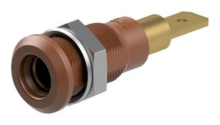 64.3040-27 - 4mm Socket, Metal, Brown, 25A, QC