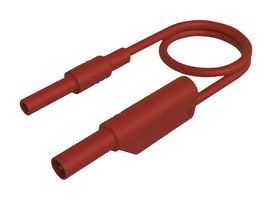 934042101 - Stackable 4mm Banana Plug Test Lead, 1kV, 32A, 1m, Red