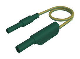 934042188 - Stackable 4mm Banana Plug Test Lead, 1kV, 32A, 1m, Green/Yellow