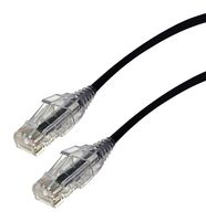2994-1BK - Slim Cat6 UTP LSOH Ethernet Patch Lead, 1m Black