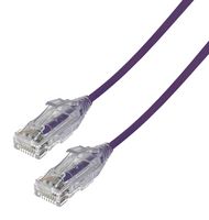 2994-2PR - Slim Cat6 UTP LSOH Ethernet Patch Lead, 2m Purple