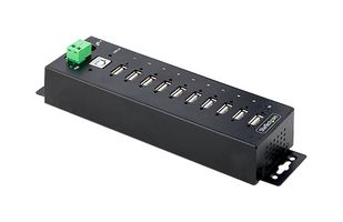 USB210AIND-USB-A-HUB - 10 Port Industrial USB 2.0 Hub with ESD Protection