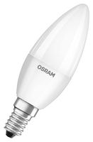 4058075593237 - 4.9W LED Frosted Candle Bulb, E14, 2700K, 470lm