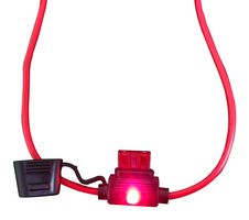 MP011364 - LED Inline Mini Blade Fuseholder, ATO Blade Fuses. 32V DC, 30A