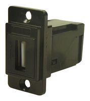 CP30754MB - Dual Entry Slim USB 2.0 Type A Socket to USB 2.0 Type A Right Angle Socket, Black, Metal Frame, CSK Holes
