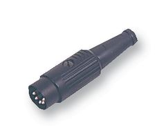 611-0520 - 5 Pin (Domino) Black DIN Plug