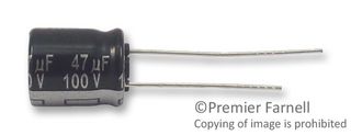 ECA1JHG471 - Electrolytic Capacitor, 470 µF, 63 V, ± 20%, Through Hole, Polar