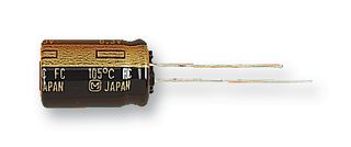 EEUFC1H4R7 - Electrolytic Capacitor, 4.7 uF, 50 V, +/- 20%, Radial Leaded, 1000 hours @ 105°C, Polar
