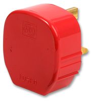 655RED - Toughplug UK Mains Plug with 13A Fuse, Red