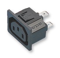 4725.000 - IEC C13 Outlet (F), Snap-In, 2mm