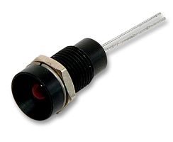 CBR05RD - LED, Recessed Black 5mm Red
