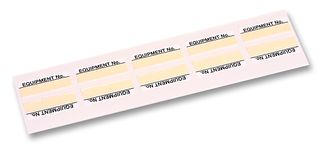18004 - Equipment Number Labels, Partially Laminated - 100 Pack