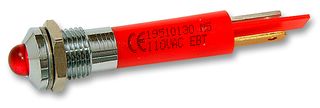 19510230 - LED Indicator, 230V Red