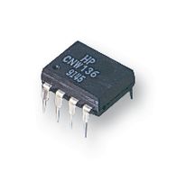 HCNW136-000E - Optocoupler, Transistor Output, 1 Channel, DIP, 8 Pins, 25 mA, 3.75 kV, 19 %