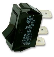 C1510VQASB - Rectangular Rocker Switch, On ON, SPDT, 16A, 250V AC