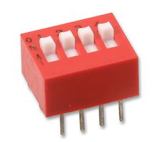 78B04ST - Switch, DIL, Slide, Tape Sealed, 4 Way