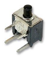TPA11CGRA004 - Pushbutton Switch, TP, SPST, Momentary, Round Raised, Black