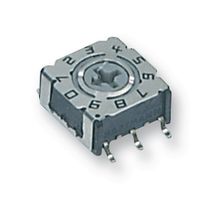 P36S101 - 10 Pole Rotary Coded Switch, SMD, 24V DC, 400mA