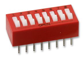 76SB08T - Switch, Rocker DIL, 8 Way