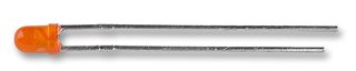 L-934ND - Low Power LED, T1 3mm, 20mA, 2.05V, 610nm, Orange