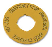 M22-XBK1 - Label, Emergency Stop, 4 Language