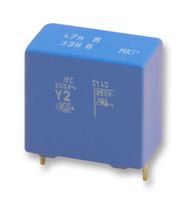 2222 338 10474 - Safety Capacitor, Metallized PP, Radial Box - 2 Pin, 0.47 µF, ± 20%, X1, Through Hole