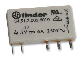 34.51.7.005.5010 - Relay, SPCO, 6A, 5V dc