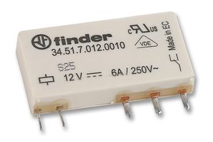 34.51.7.012.0010 - Relay, SPCO, 6A, 12V dc