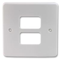 K3632WHI - Grid Plus 1 Gang 2 Module Front Plate