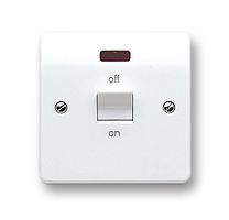 K5105WHI - Logic Plus 32A DP Switch Unit with Neon, White