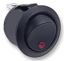 R13112BLAB - LED Rocker Switch, On Off, SPST, 250V AC, 10A, Red Spot