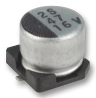 MCESL16V107M6.3X5.2 - SMD Aluminium Electrolytic Capacitor, Radial Can - SMD, 100 uF, 16 V, 1000 hours @ 85°C, Polar