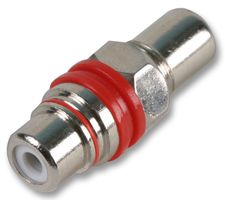PSG01712 - Adaptor, Phono Socket to Socket, Chassis, Red