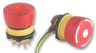 84-5030.0040 - Emergency Stop Push Button Switch, SPST, 1NO / 1NC, 3A, 250V AC