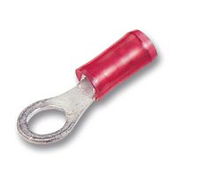 130008 - Crimp Terminal, Ring, PIDG, M5, Red, 50 Pack