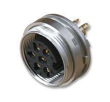 KGV 60 - 6-Pole DIN Panel Circular Chassis Socket, Rear Mounting
