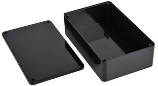 75-2861D - Black ABS Box - 180x110x56.5mm