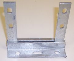 WB20G - 6" x 6" TV Aerial Stand Off Bracket, Galvanised, 4.5" Stand Off