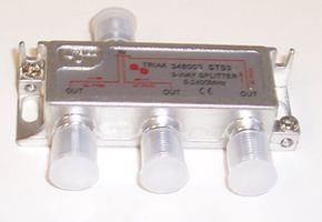 349823 - TSS-SAT 3 Way Satellite Splitter, 5-2400MHz