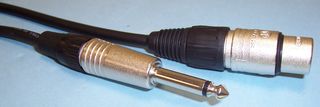 101-015F - Neutrik 6.35mm (1/4") Mono Jack Plug to 3 Pin XLR Socket Lead, 5m Black