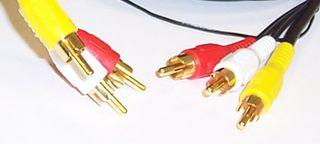 PSG00287 - 3x Phono (RCA) Male to 3x Phono Male Lead, 10m Black