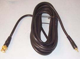 PSG00557 - BNC to Phono (RCA) Male to Male Lead, 5m Black