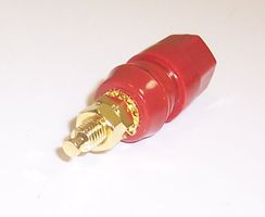 PSG01715 - 4mm Binding Post, Gold, Red