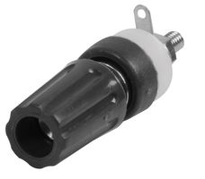CL1505 - 4mm Black 15A Binding Post, Panel Mount, Solder Tag, 4mm Banana Plug or Bare Wire Connection